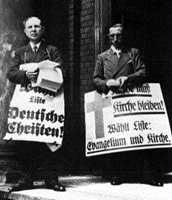 "Deutsche Christen" während der Synodalwahlen 1933