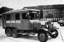 Rundfunkwagen während der Olympischen Spiele 1936