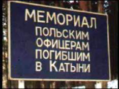 „Memorial für die polnischen Offiziere, die in KatyD umkamen in in Katy.