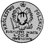 Altes Siegel des Bürgermeisters von Łódź