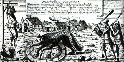 Mythische Werwolfdarstellung