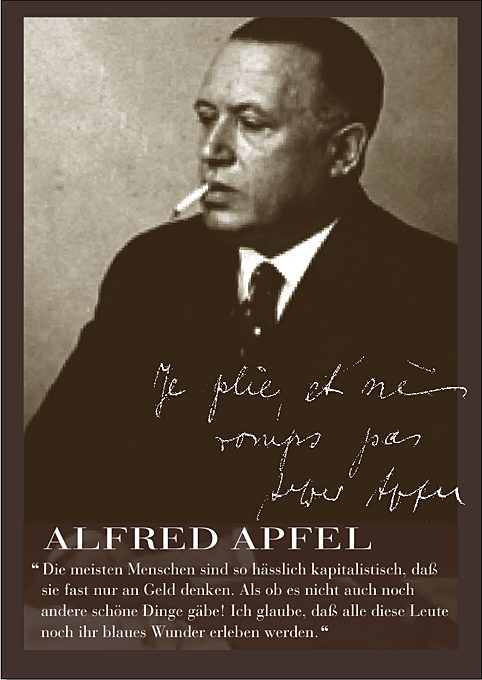 Alfred Apfel, ein bedeutender Menschenrechtler und Jurist aus der Voreifel. Als Jude ausgestoßen „aus der deutschen Volksgemeinschaft“
