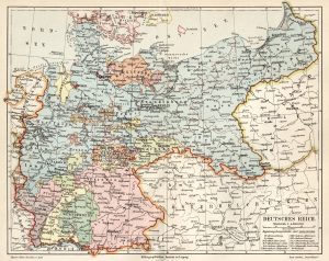 Deutsches Reich 1871-1918 (Kaiserreich), Landkarte