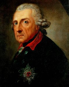Friedrich II., Gemälde von Anton Graff, 1781.