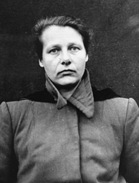 Herta Oberheuser als Angeklagte im Nürnberger Ärzteprozess