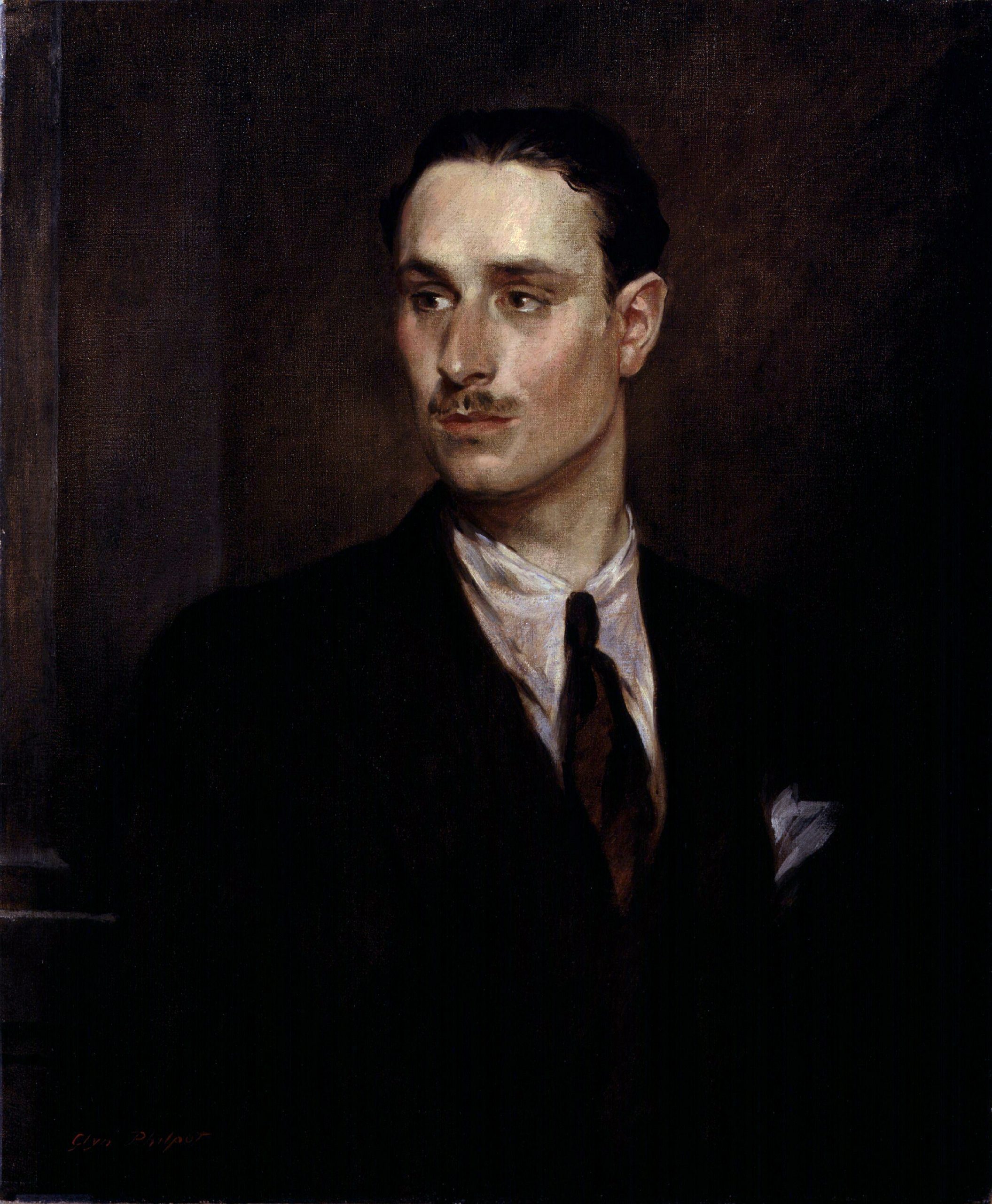 Porträt von Oswald Mosley, 1925 gemalt von Glyn Warren Philpot