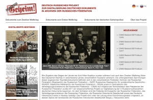 Deutsch-Russisches Projekt zur Digitalisierung deutscher Dokumente in Archiven der Russischen Föderation